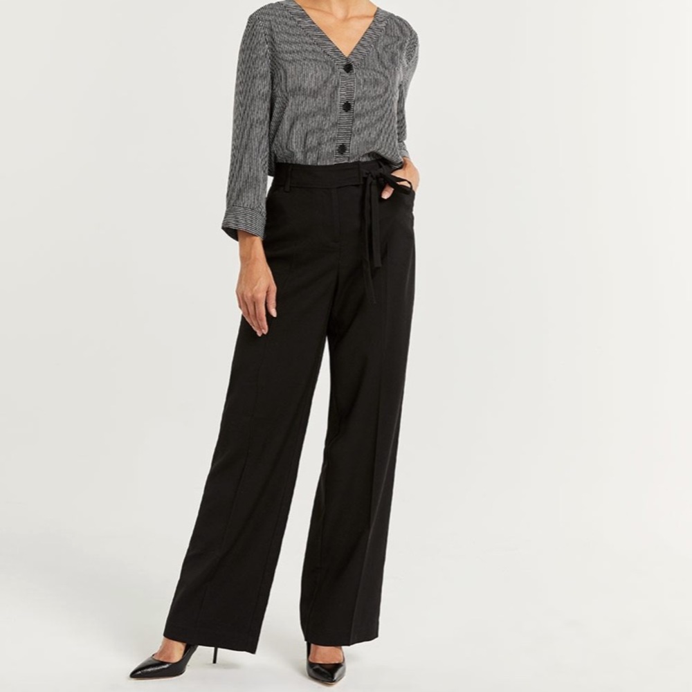 NWT🏷REITMANS Black Wide Leg Trousers Pants